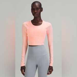 Lululemon Ebb to Street Long Sleeve Sz:6 Dew Pink